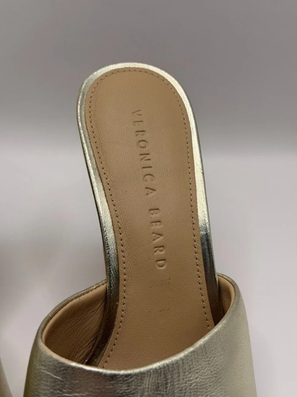 Veronica Beard Womens Dali Metallic Gold Cork Wedge Sandals Sz 6.5 M